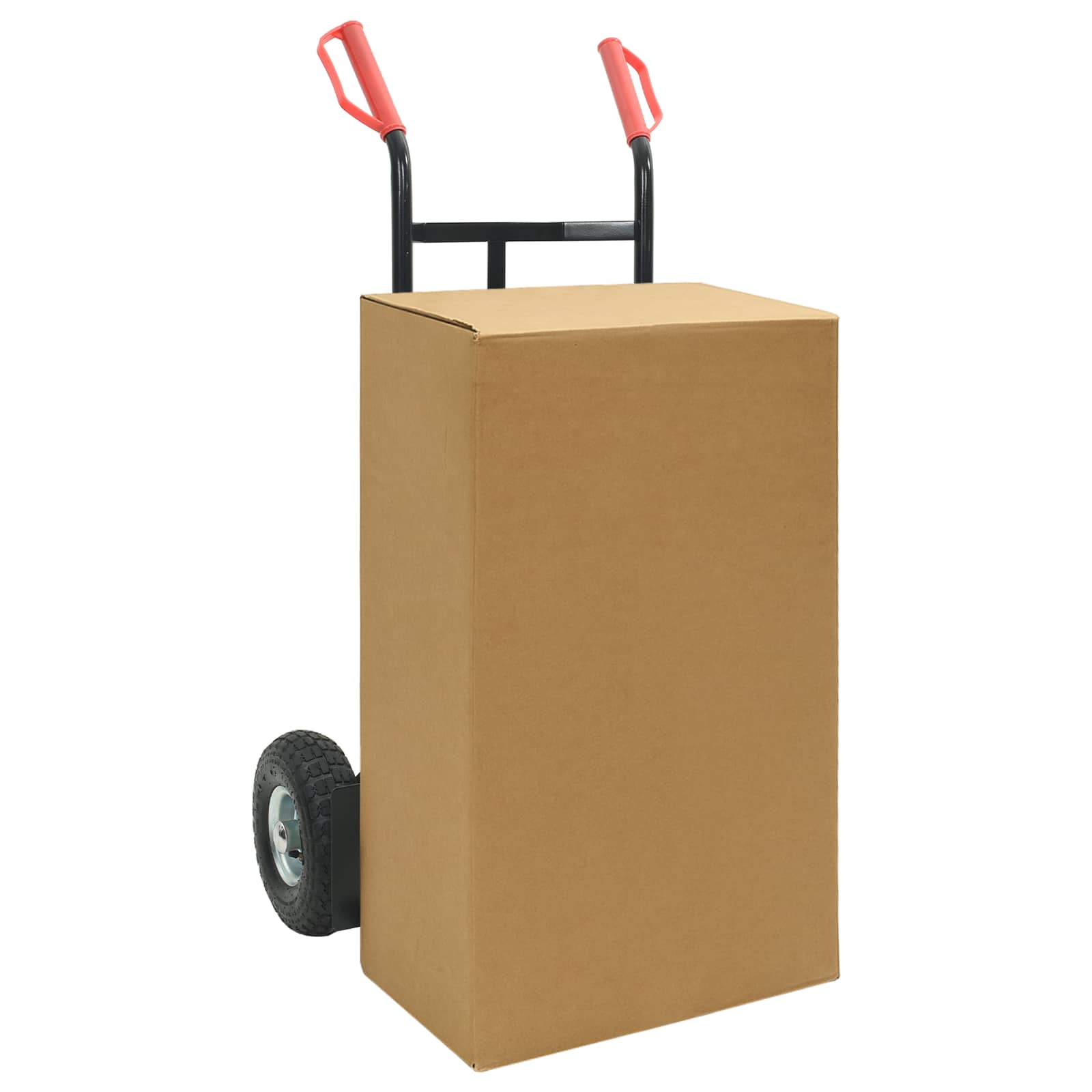 Erweiterbarer Handwagen Schwarz und Rot 57 x 46 x 113 cm Stahl