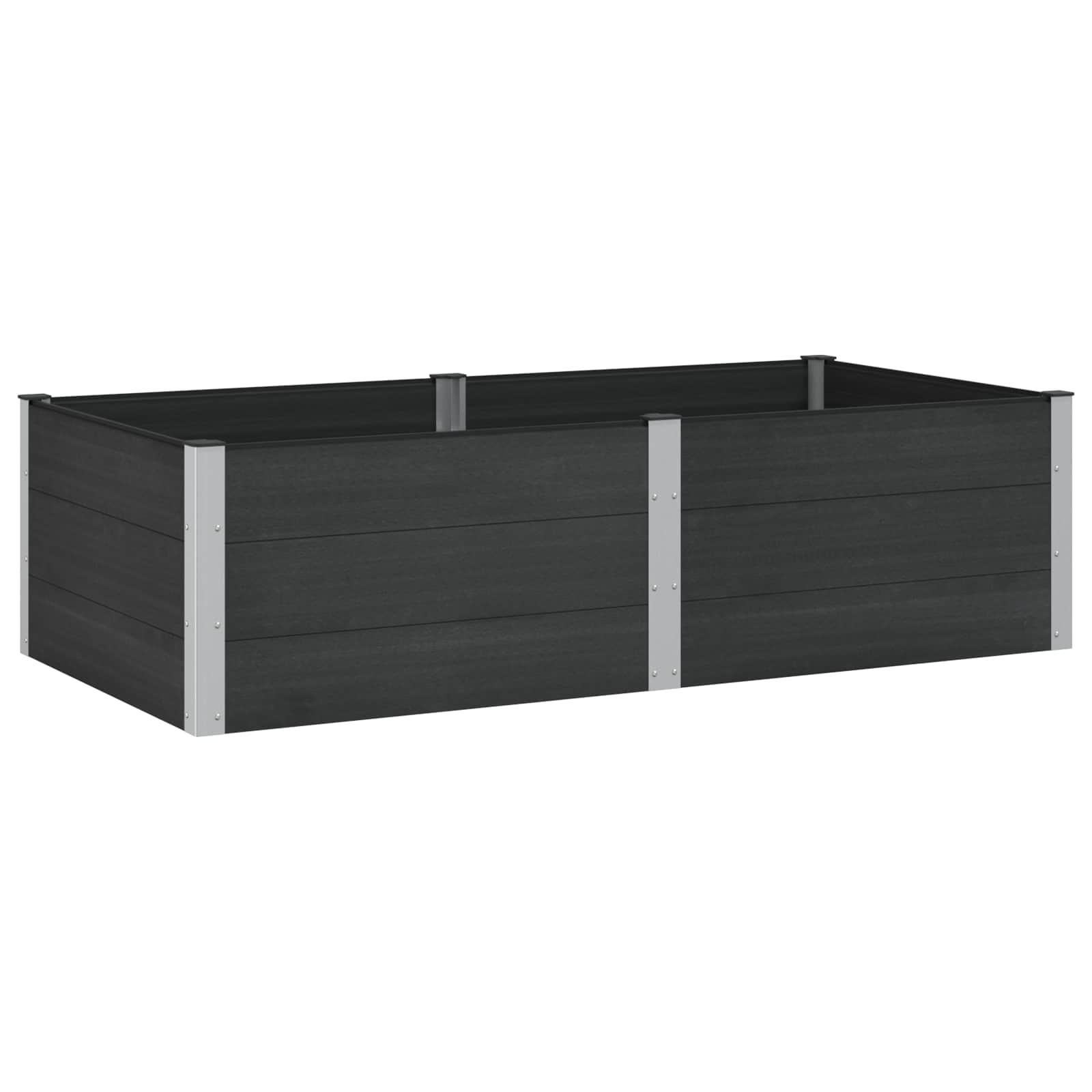 Garten-Hochbeet 200x50x54 cm WPC Grau