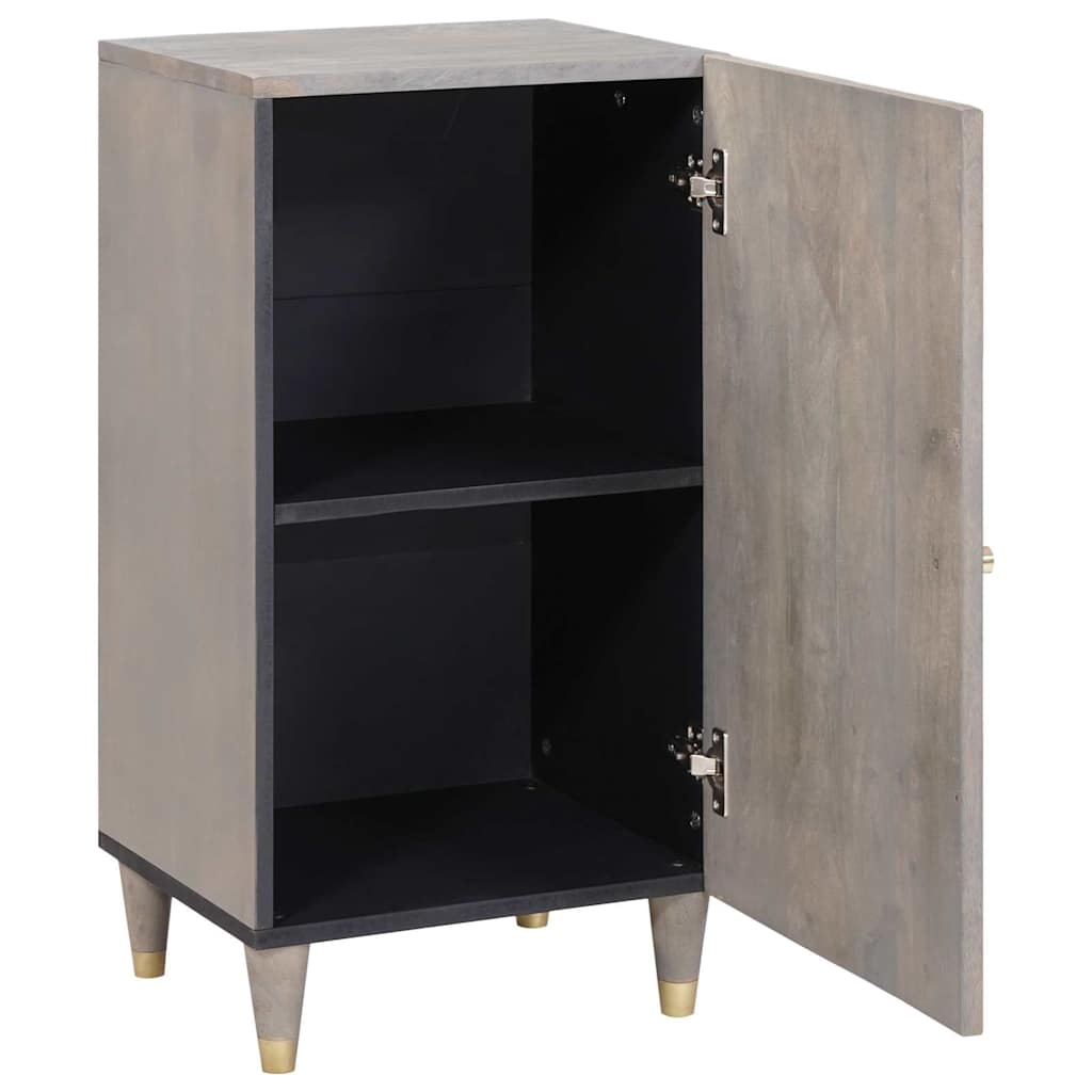 Sideboard mit Regal Braun 40 x 33 x 75 cm Massivholz Mango