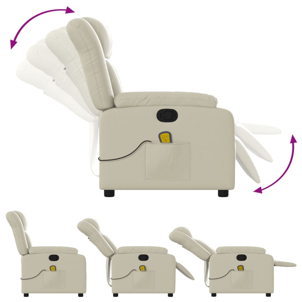 Massage-Relaxsessel, Kunstleder, Schwarz