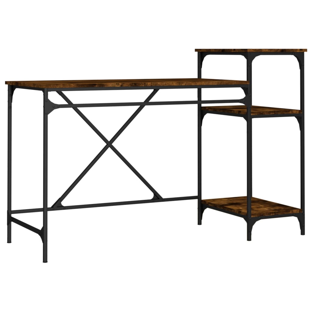 Schreibtisch mit Regal Sonoma-Eiche 135x50x90 cm Holzwerkstoff