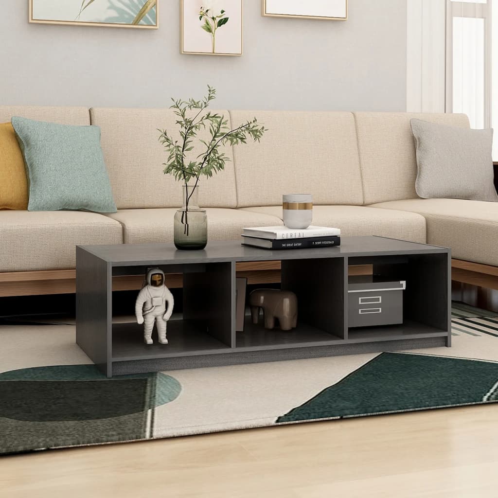 Couchtisch 110x50x34 cm Massivholz Kiefer
