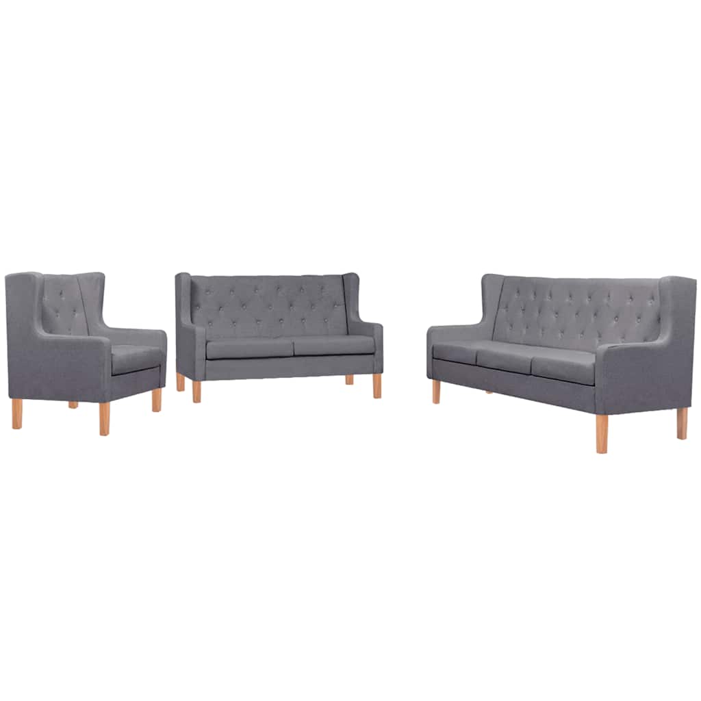 2-Sitzer Sofa Stoff Cremeweiß
