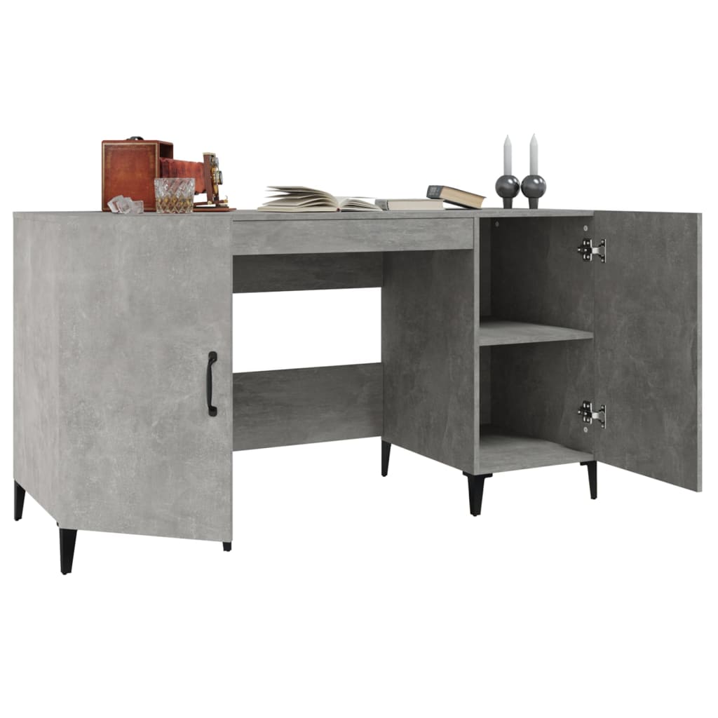 Schreibtisch mit Tür Altholz 140 x 50 x 75 cm Holzwerkstoff