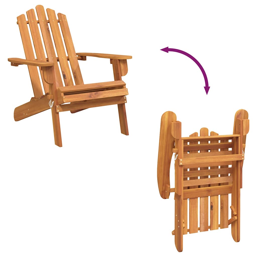 Adirondack-Gartenstühle 2 Stk. Massivholz Akazie
