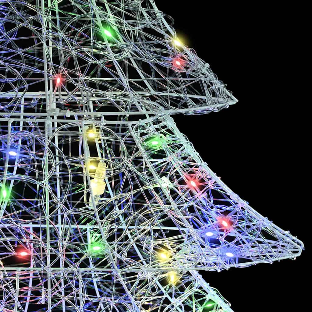 Weihnachtsbaum mit 100 LEDs Warmweiß 120 cm Acryl