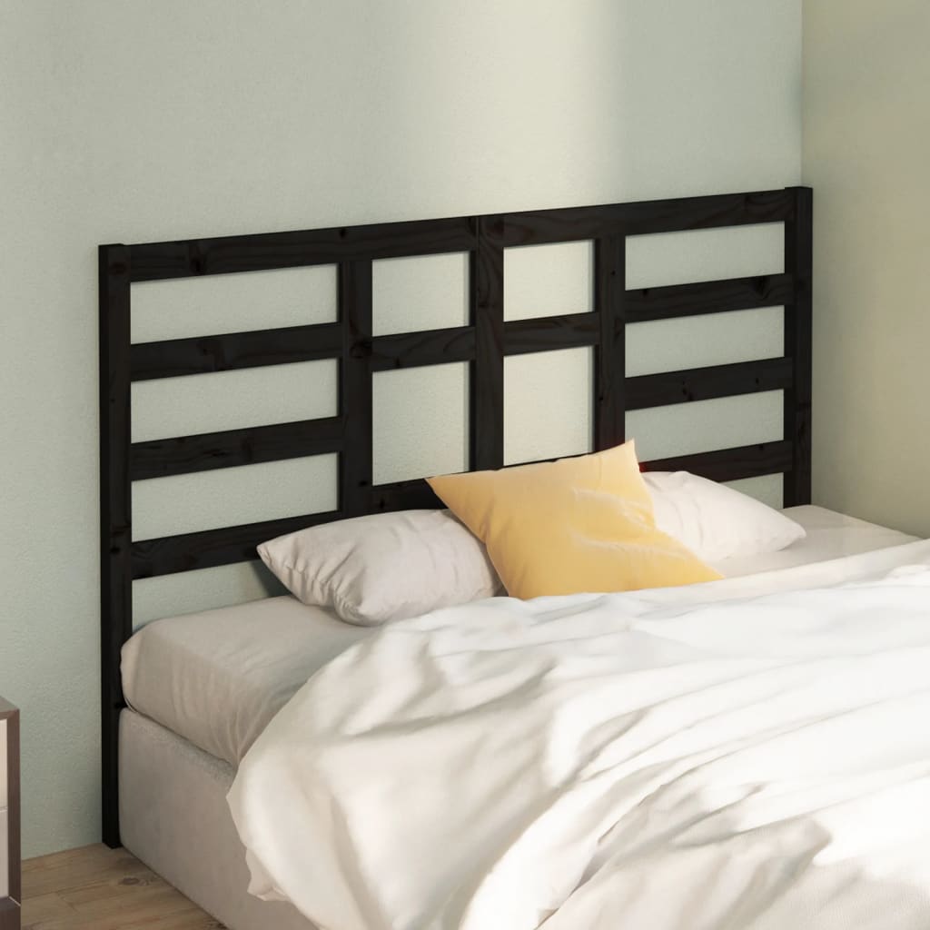 Bett-Kopfteil Grau 81x4x104 cm Massivholz Kiefer