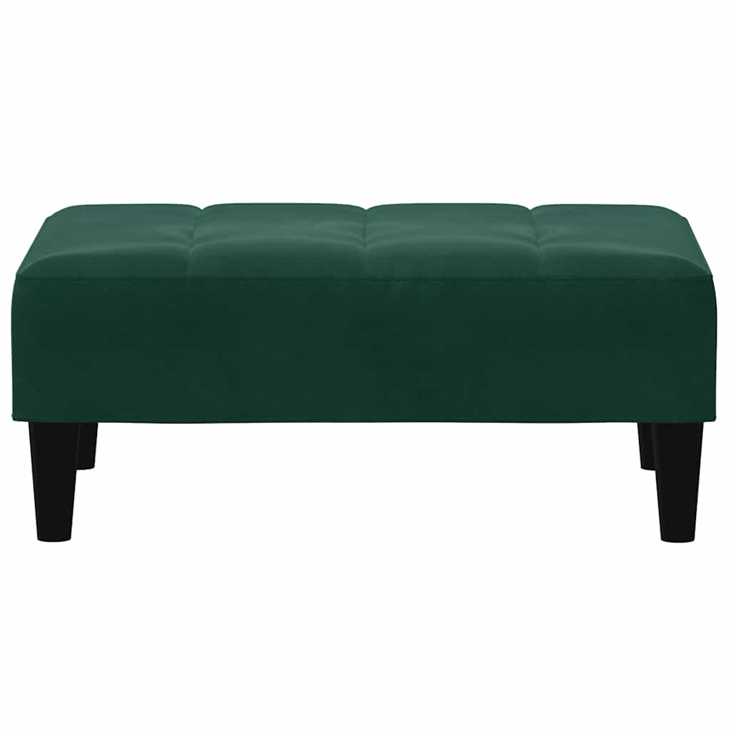 Fußhocker Blau 77x55x31 cm Samt