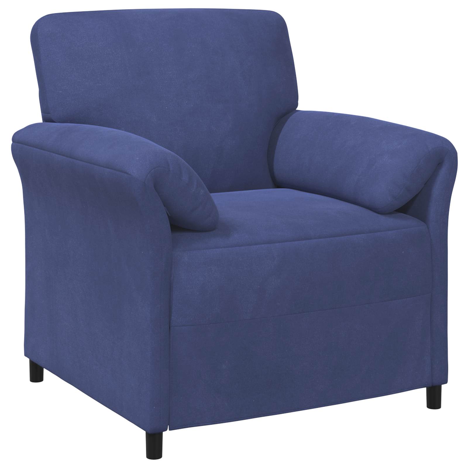 1-Sitzer Sofa Hellgrau 88 x 83 x 95 cm Samt
