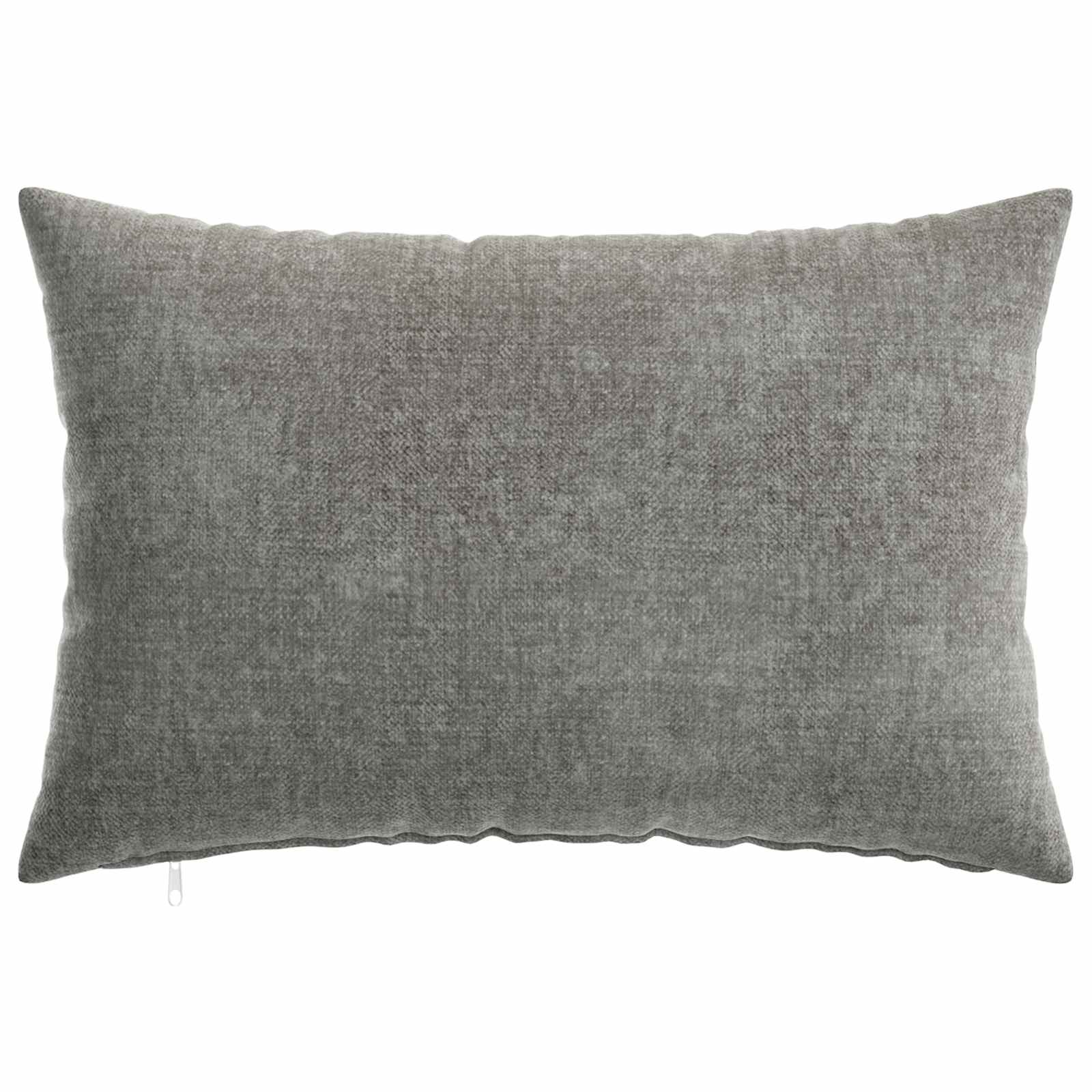 Kissenbezug 6 Stk. HEERLEN Dunkelgrau 30 x 30 cm Chenille-Stoff