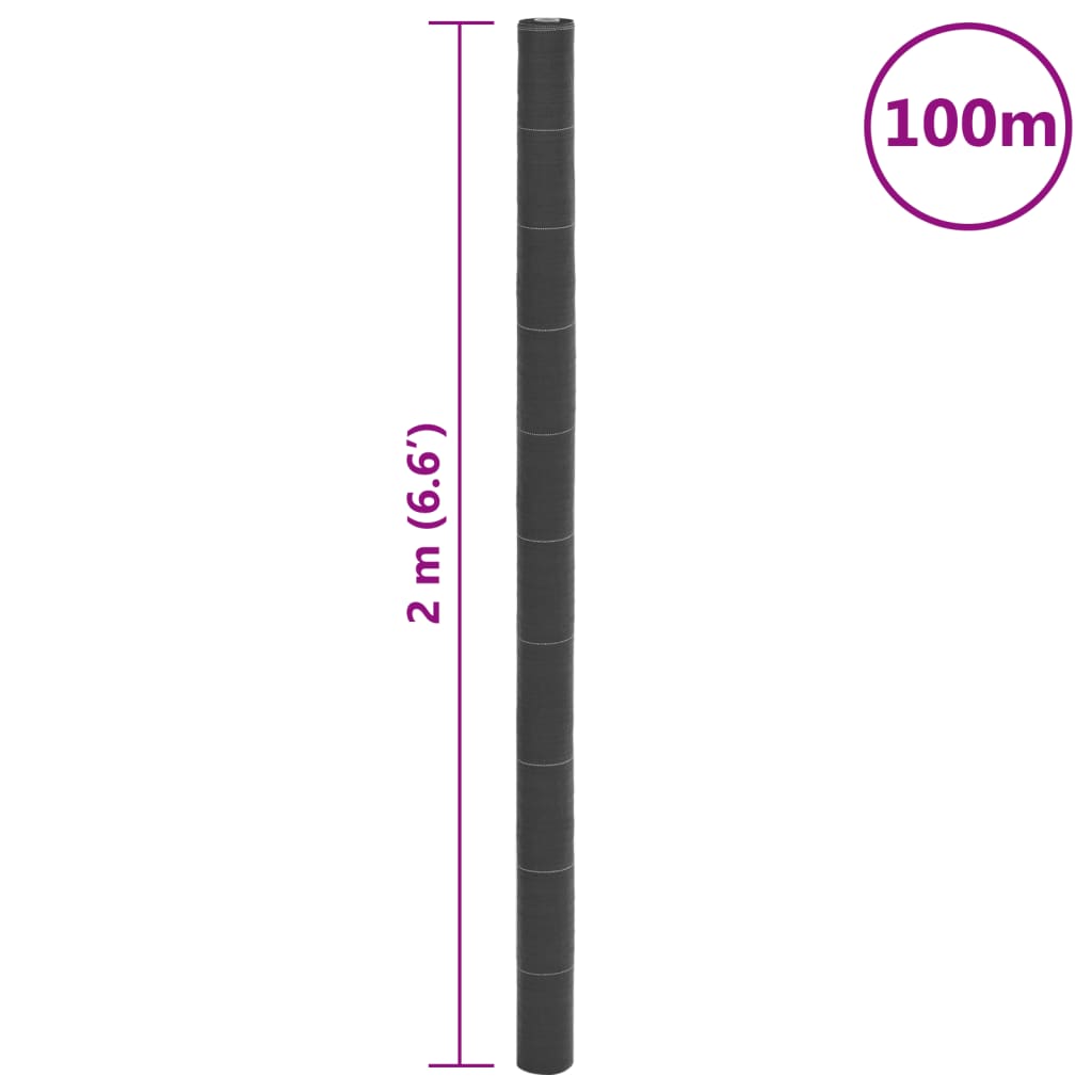Unkrautvlies Schwarz 4x10 m PP