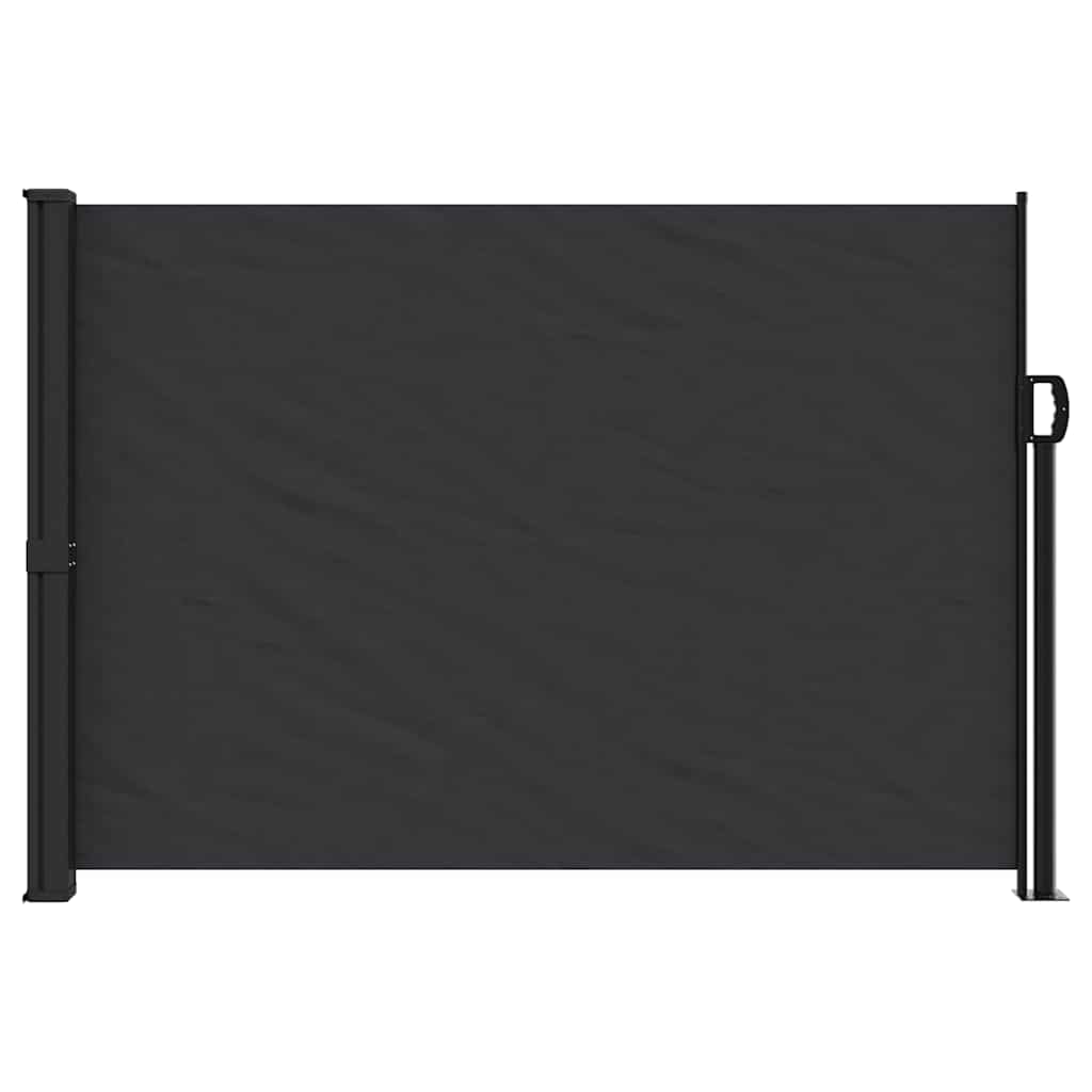 Seitenmarkise Ausziehbar Schwarz 100x300 cm