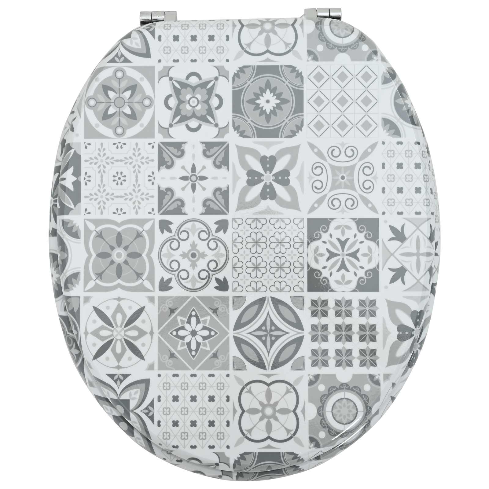 Toilettensitz MDF Deckel Schlichtes Design Weiß