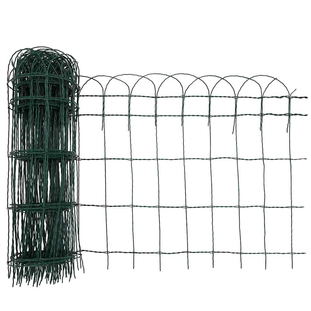Beetzaun Pulverbeschichtetes Eisen 10x0,4 m