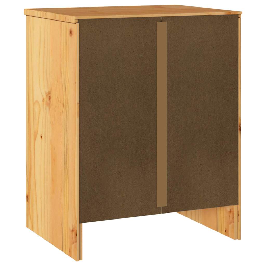 Couchtisch Drammen Eiche 45 x 35 x 56 cm Massives Kiefernholz