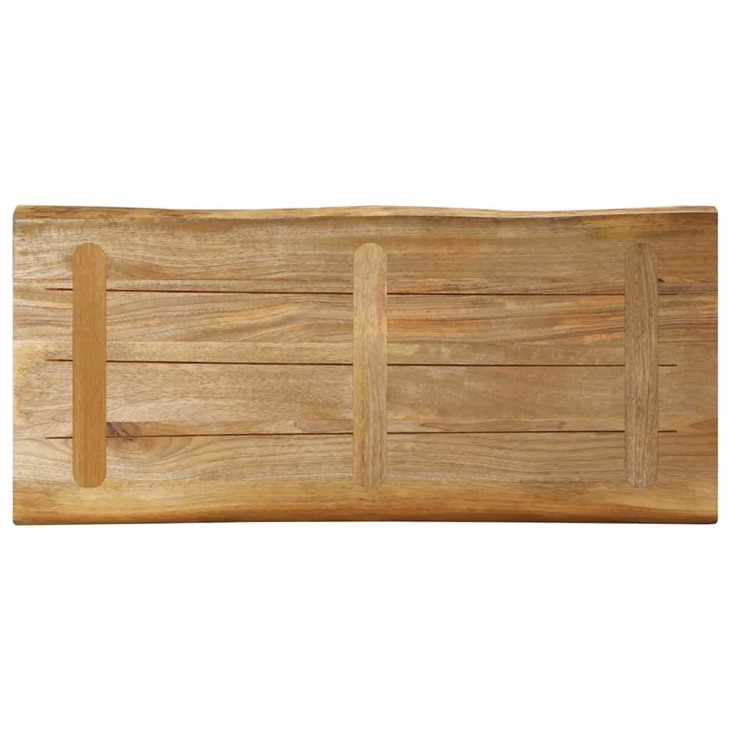 Tischplatte 40x40x2,5 cm Rechteckig Massivholz Akazie Baumkante