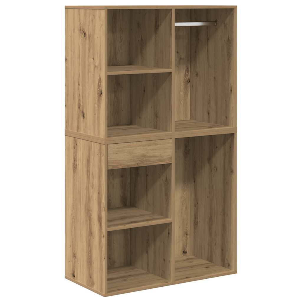 Schminktisch-Set mit LED Weiß Holzwerkstoff
