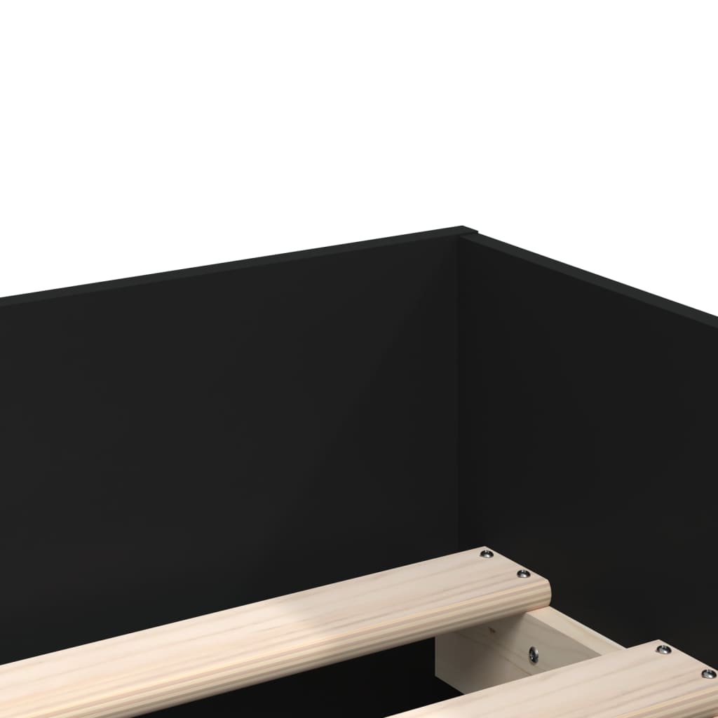 Bett mit Schubladen Braun Eiche-Optik 75x190 cm