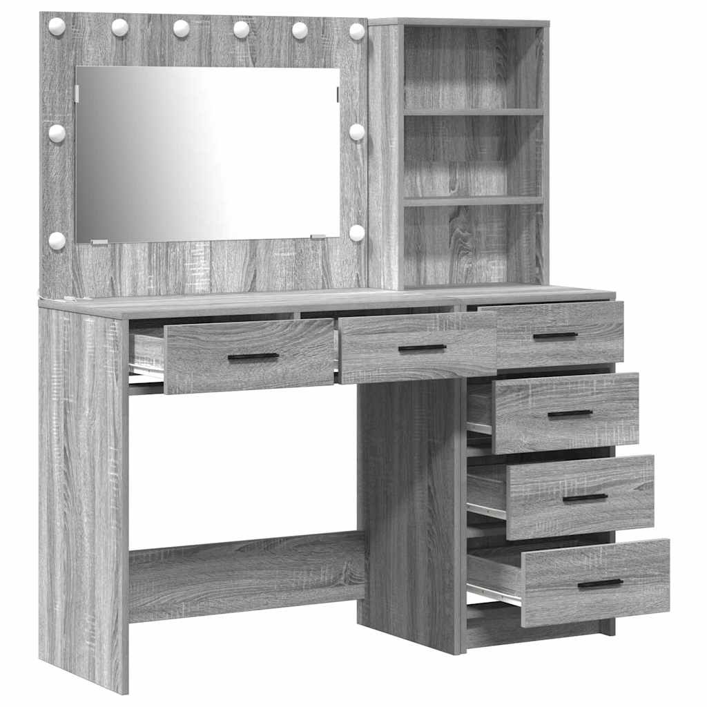 Schminktisch mit Regal Weiß 78,5 x 41 x 135 cm Holzwerkstoff