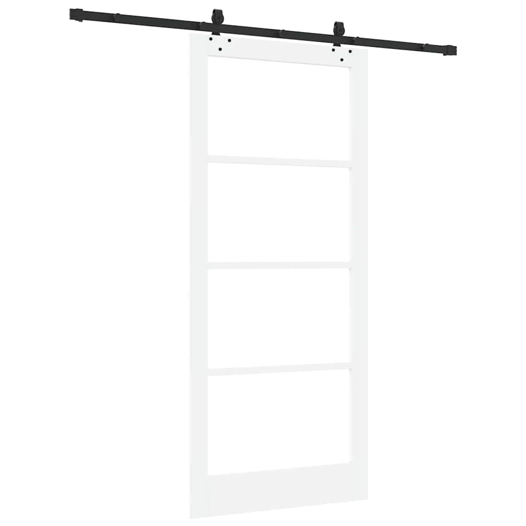 Schiebetür ORKDAL Natürlich und Schwarz 61 x 198,5 cm