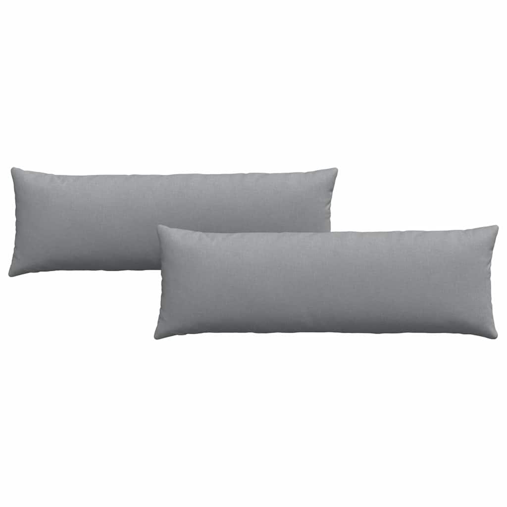 Sofakissen 2 pcs Hellgrau 50 x 30 cm Stoff