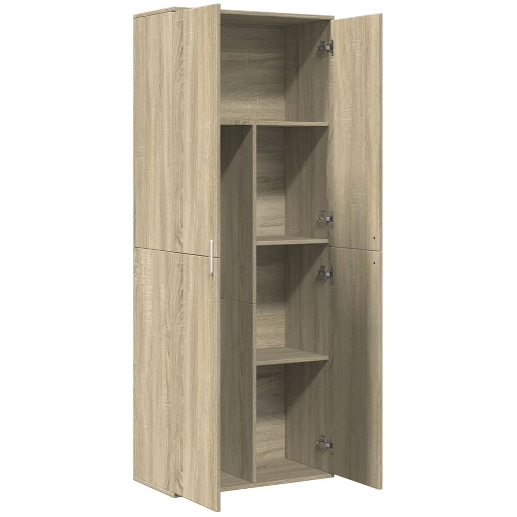 Highboard Weiß 70x35x180 cm Holzwerkstoff