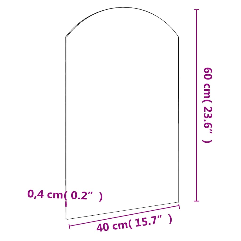 Spiegel mit LED-Leuchten 60x30 cm Glas Oval