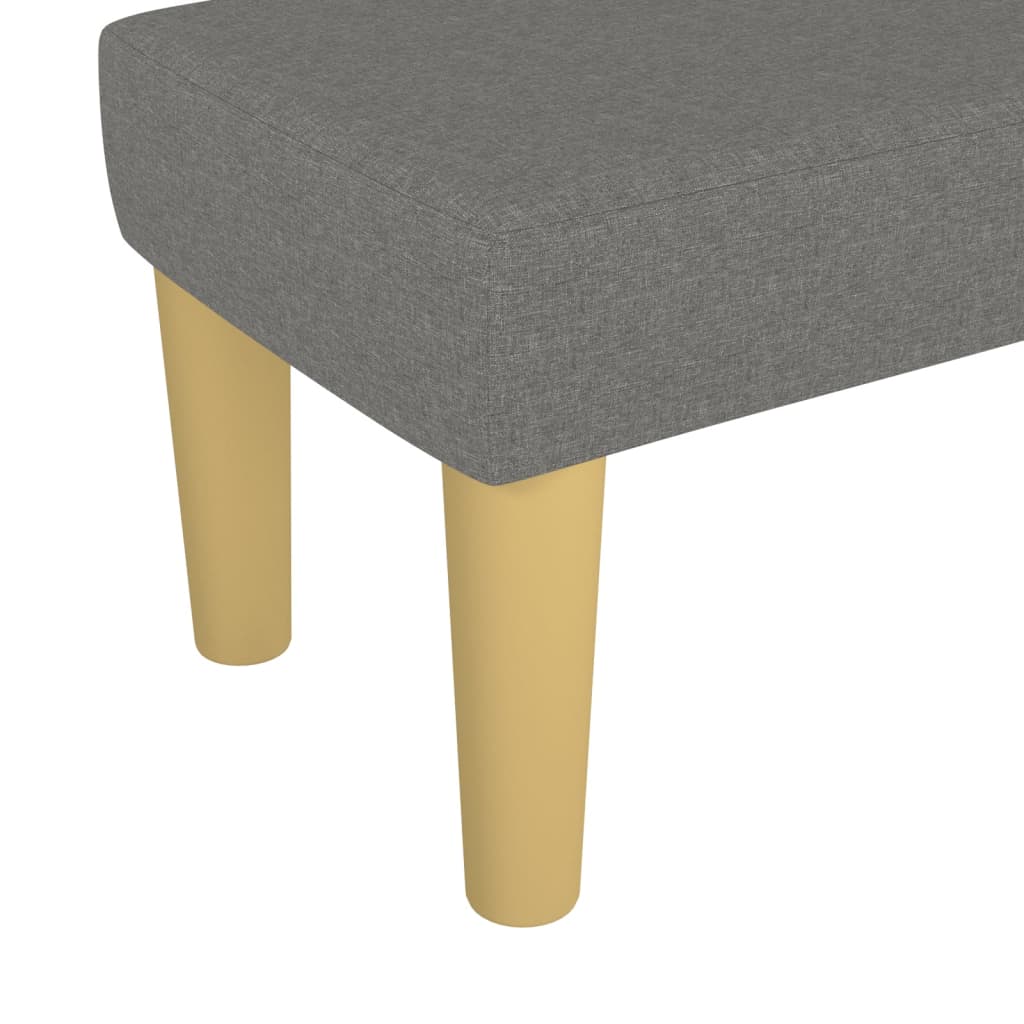 Sitzbank Hellgrau 70x30x30 cm Stoff