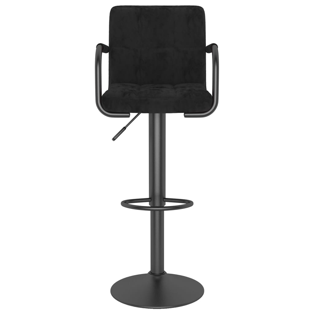 Barhocker 2 Stk. Blau Samt