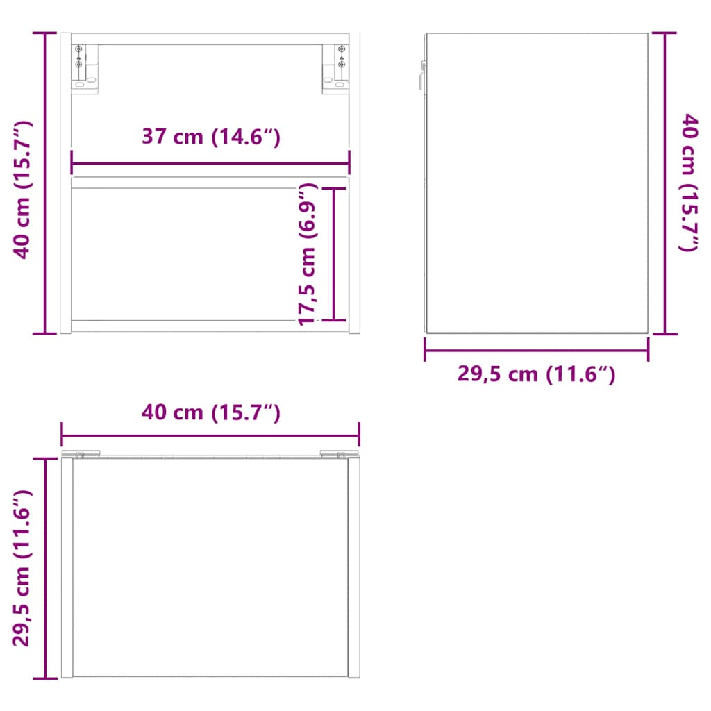 Unterschrank Lyon Weiß 60x46x81,5 cm Holzwerkstoff