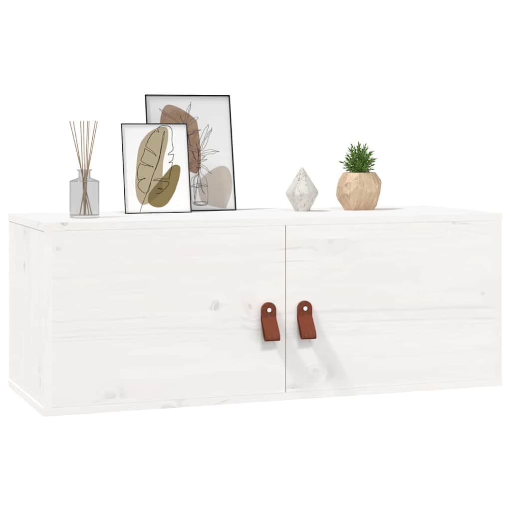 Wandschrank 80x30x30 cm Massivholz Kiefer