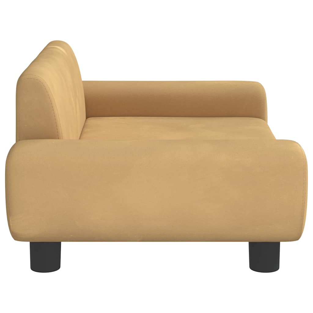 Hundebett Blau 100x54x33 cm Samt