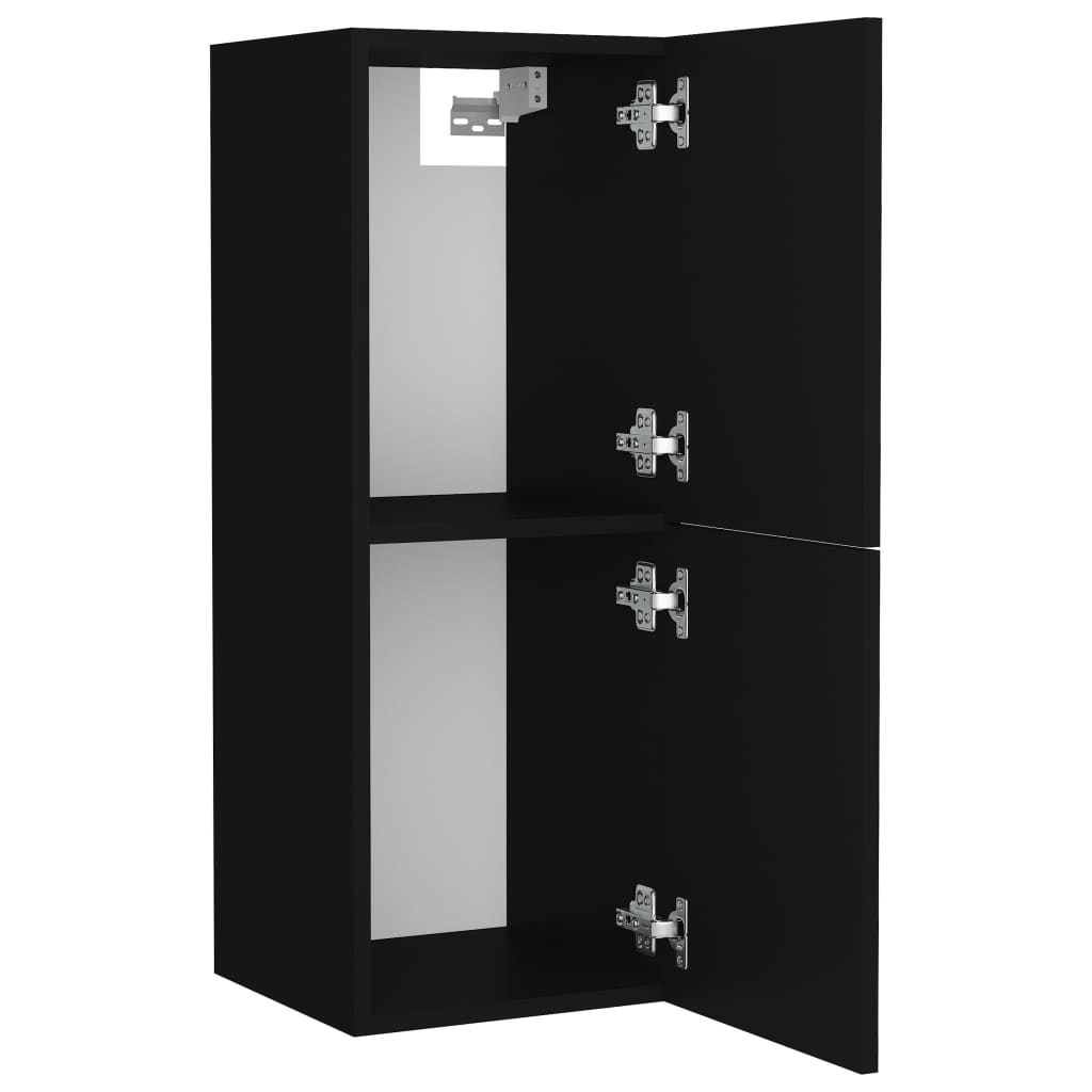 Badezimmerschrank Weiß 30x30x80 cm Holzwerkstoff