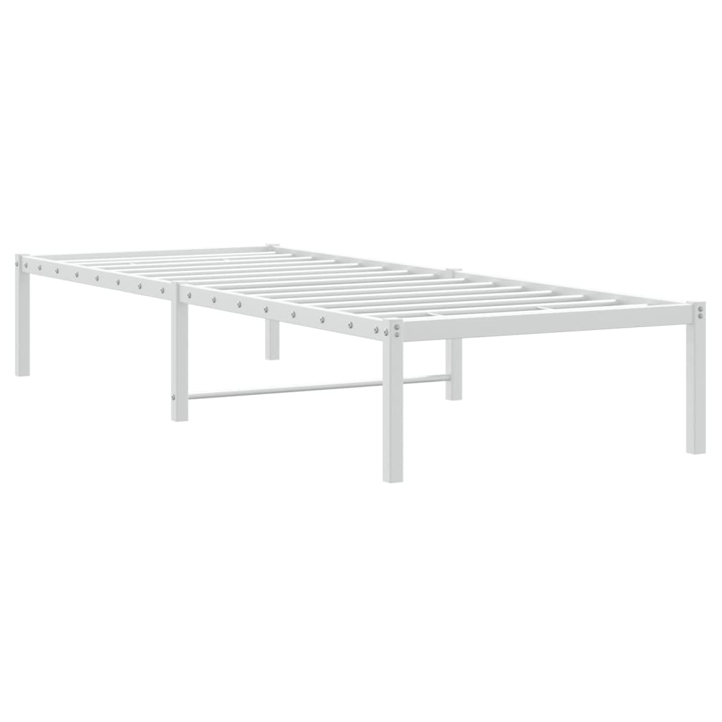 Bettgestell Metall Schwarz 75x190 cm