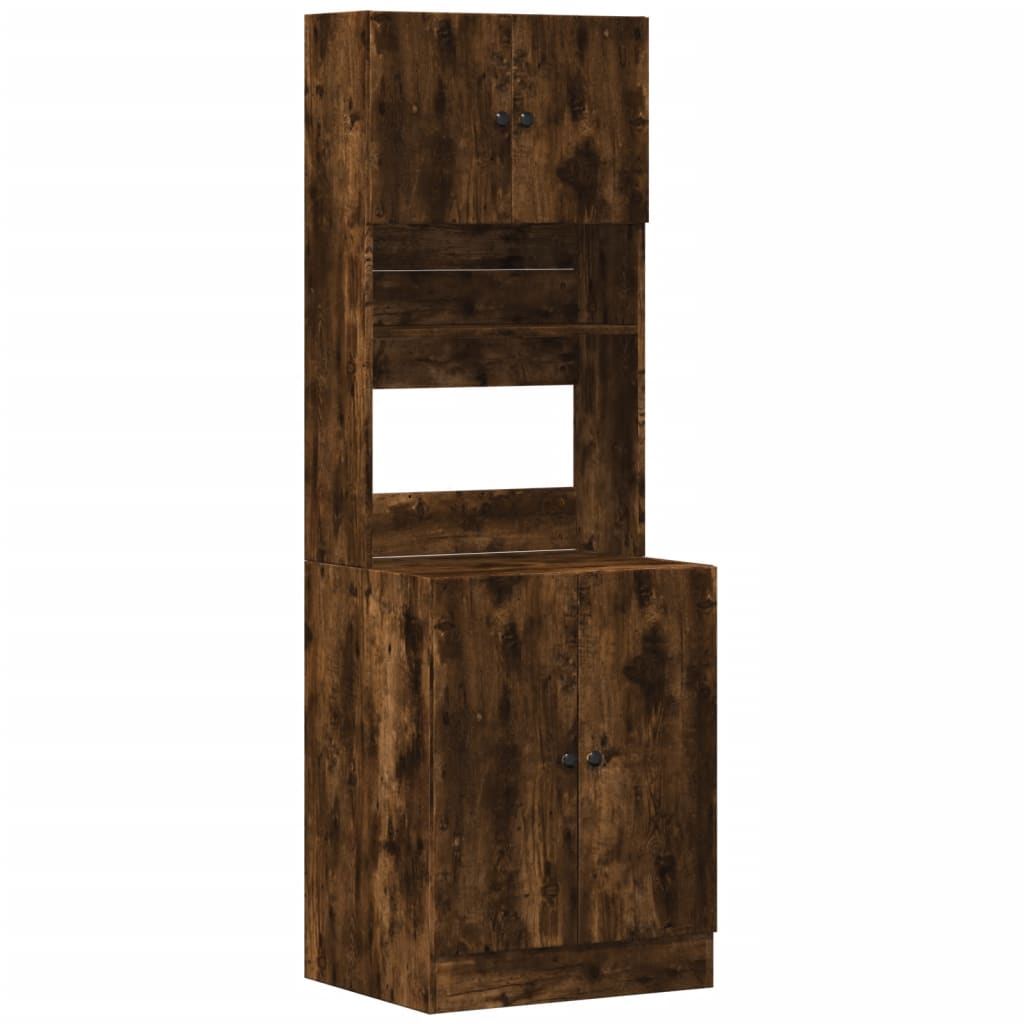 Küchenschrank Weiß 60x50x180 cm Holzwerkstoff
