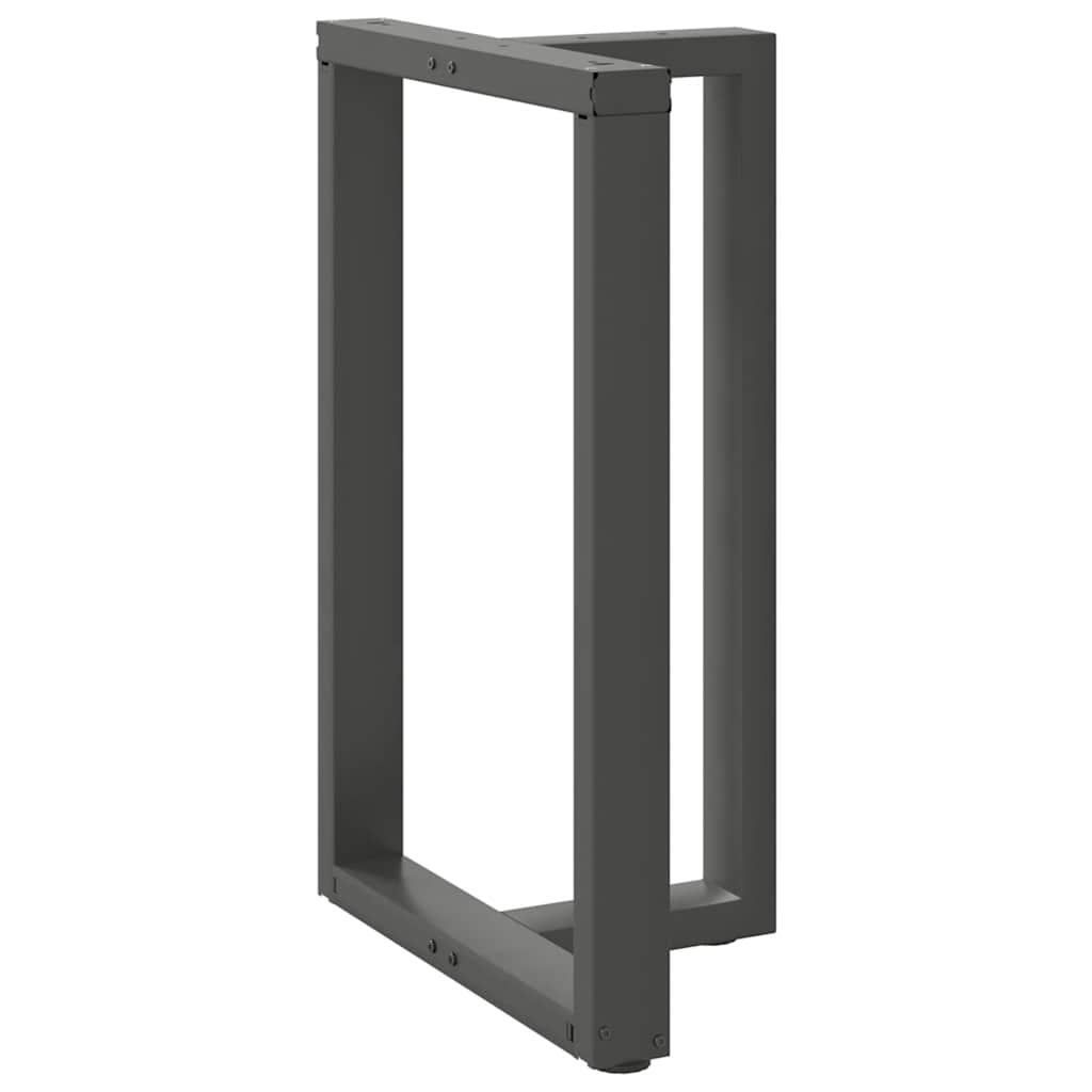 Couchtischbeine T-Form 2 Stk. Schwarz 30x25x(30-31) cm Stahl