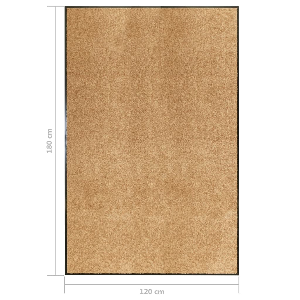 Fußmatte Waschbar Anthrazit 120x180 cm