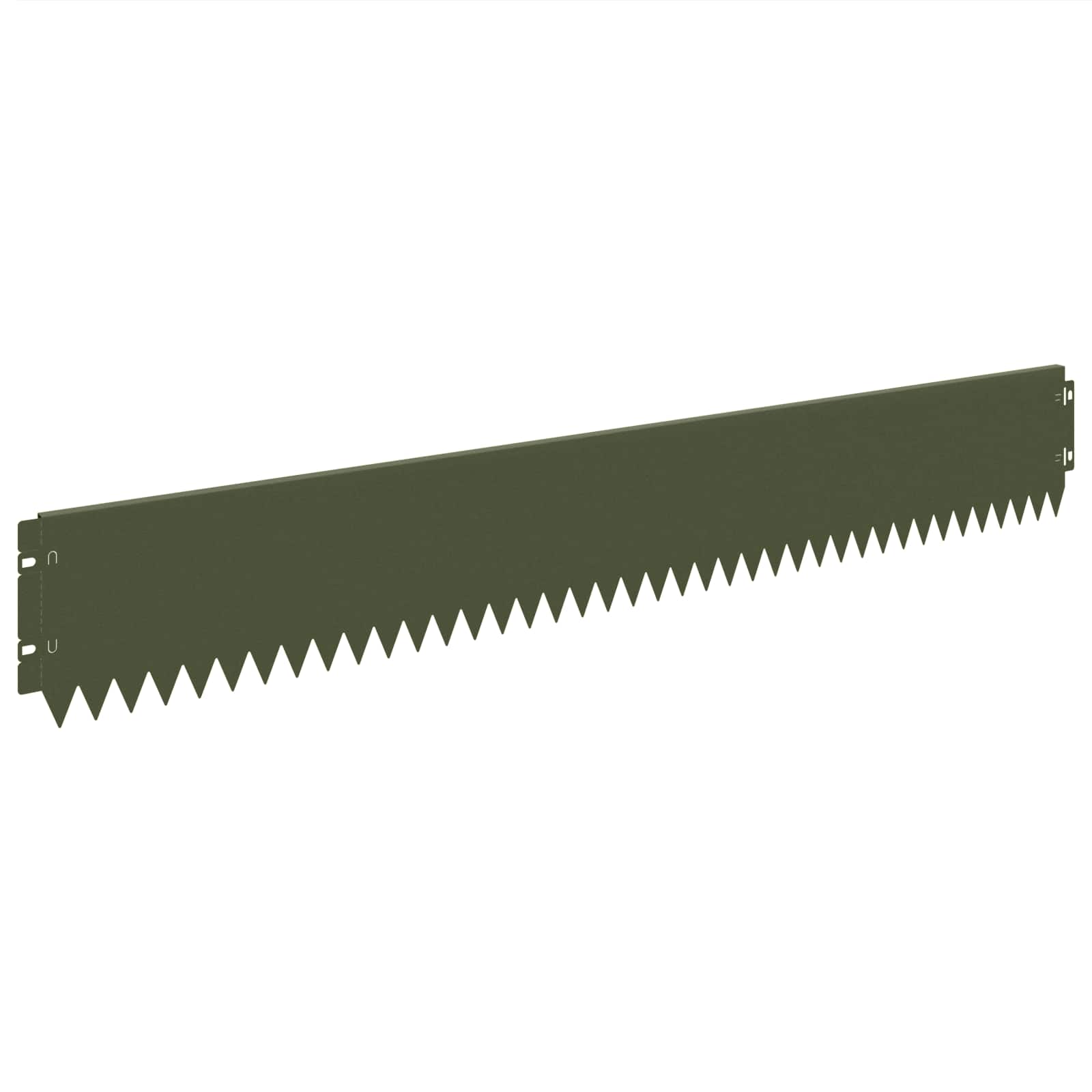 Raseneinfassung 10 pcs 103 x 10 cm Stahl Schwarz