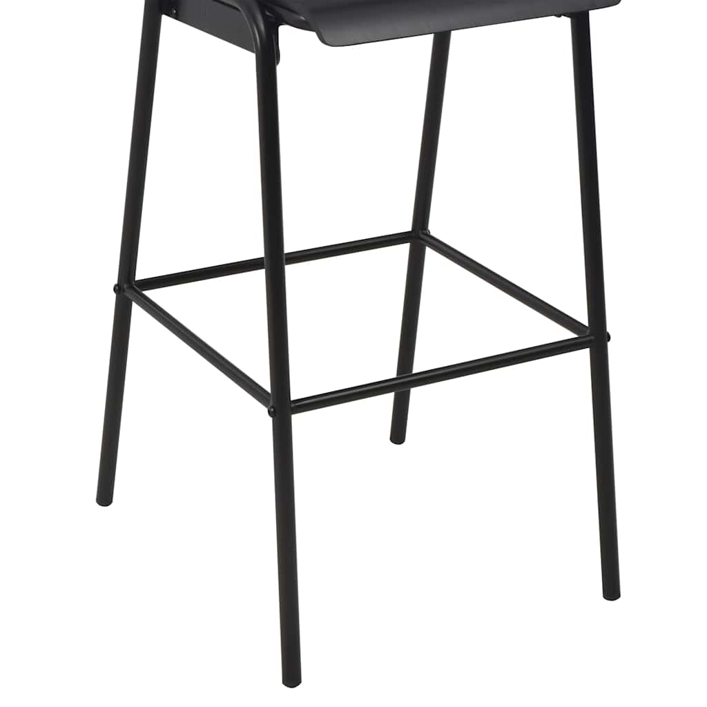 Barhocker 4 Stk. Massives Sperrholz Stahl