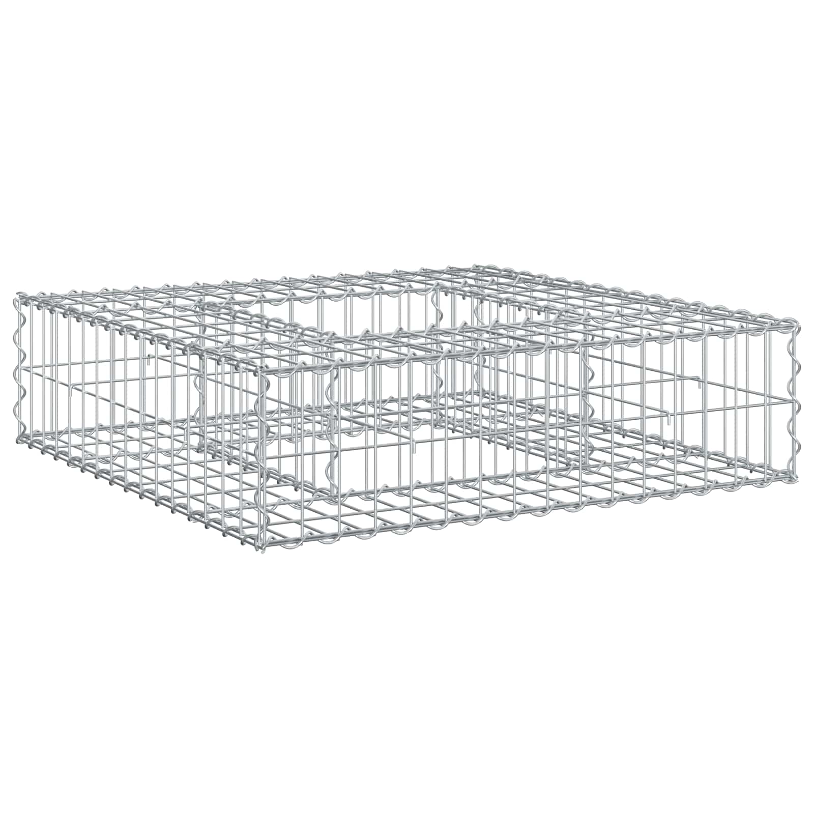 Gabionen Hochbeet Silber