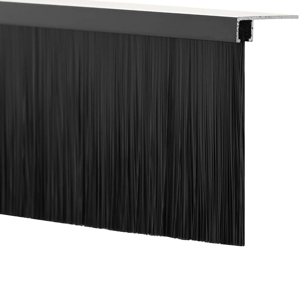 Aufsteck Türbürstendichtungen 2 pcs Braun 100 cm