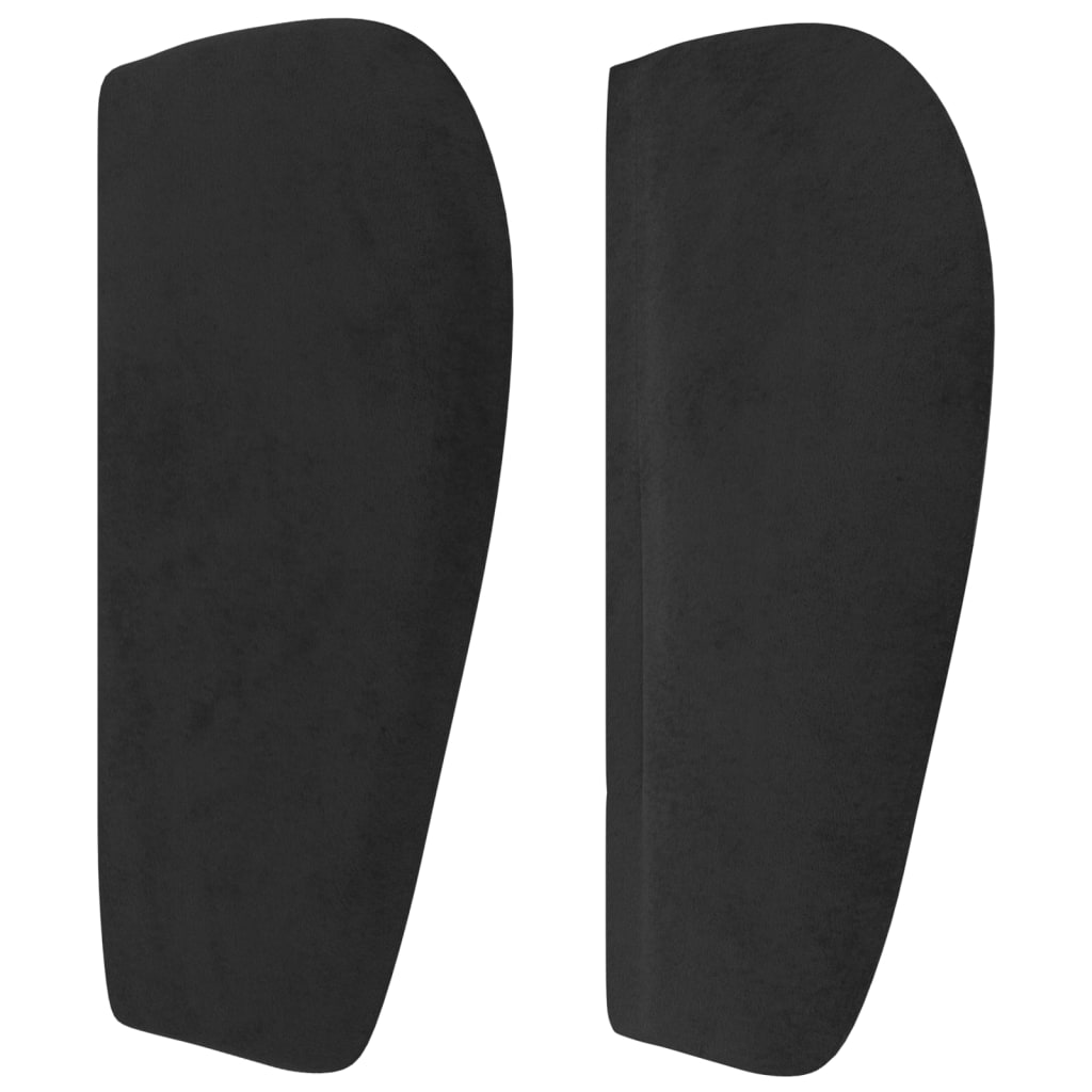 Kopfteil mit Ohren Dunkelblau 93x23x78/88 cm Samt