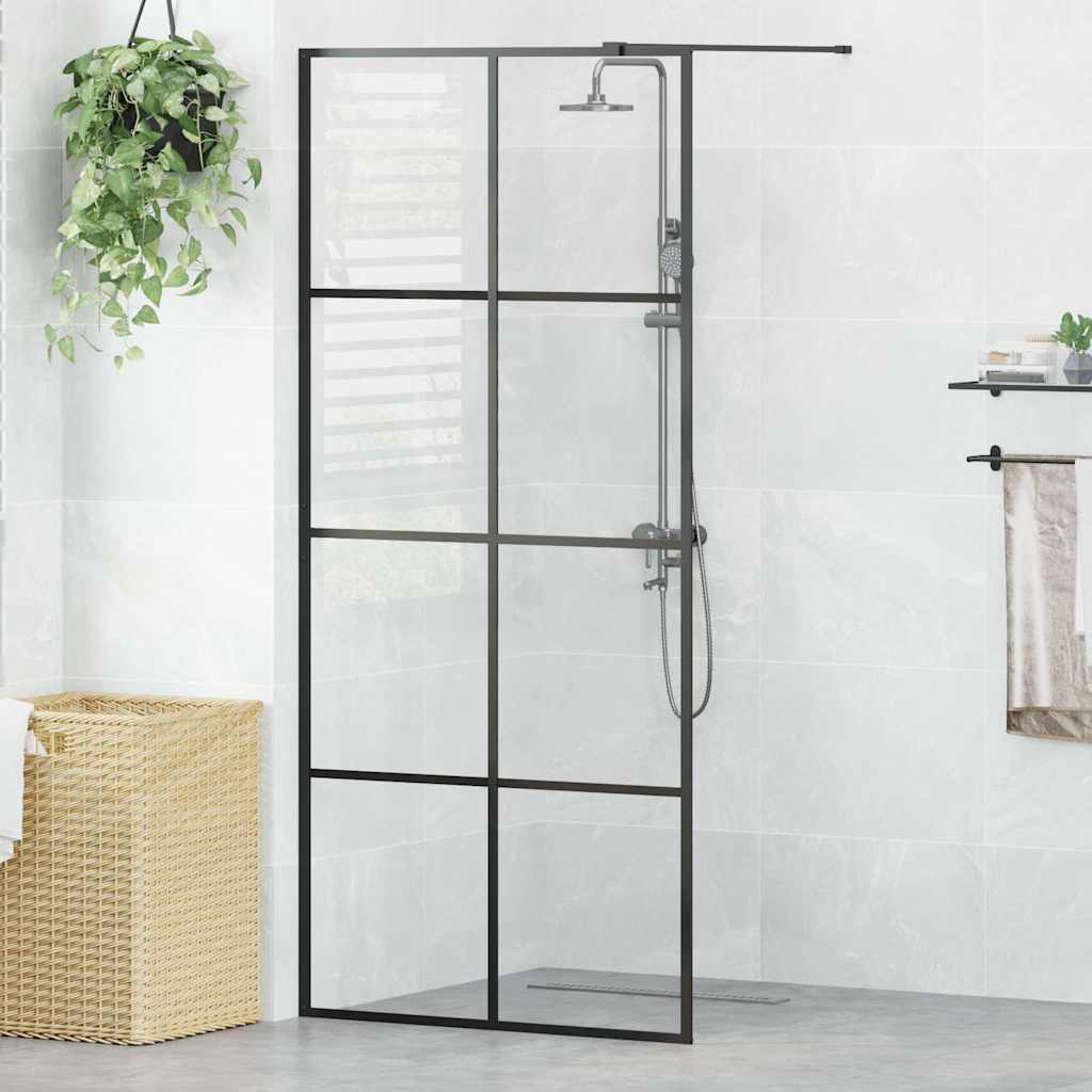 Duschwand für Begehbare Dusche mit Klarem ESG Glas 80x195 cm
