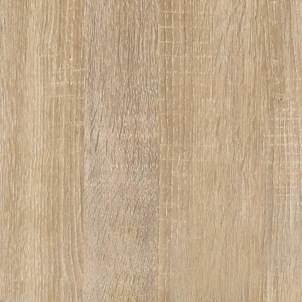 Bücherregal Schwarz 40x33x70,5 cm Holzwerkstoff und Stahl