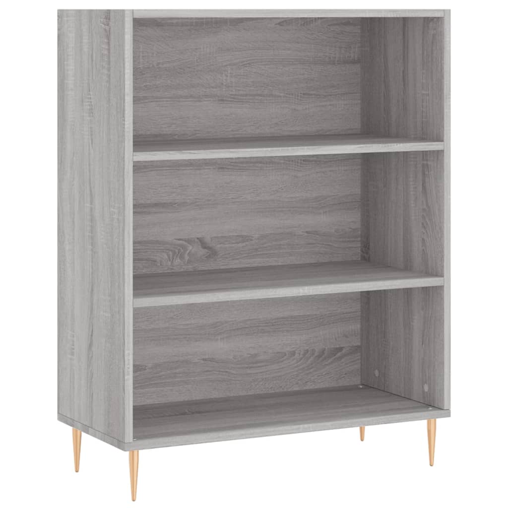 Bücherregal Betongrau 69,5x32,5x90 cm Holzwerkstoff