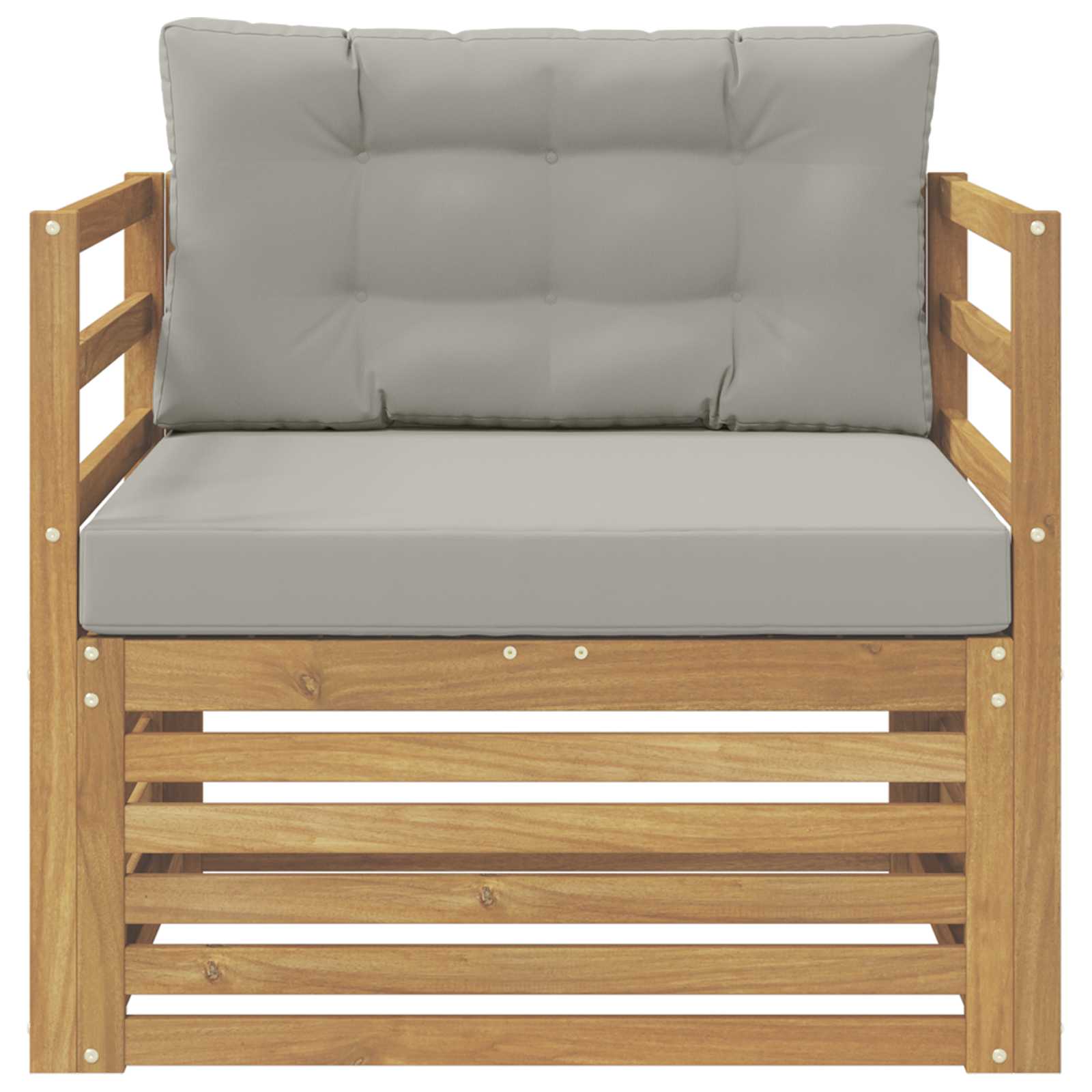 2 Stück Outdoor-Sofa Natur