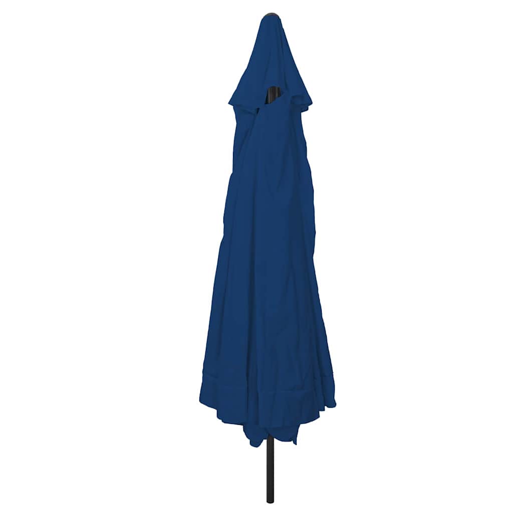 Garten-Sonnenschirm Sand 394 x 394 x 248 cm Polyester und Stahl