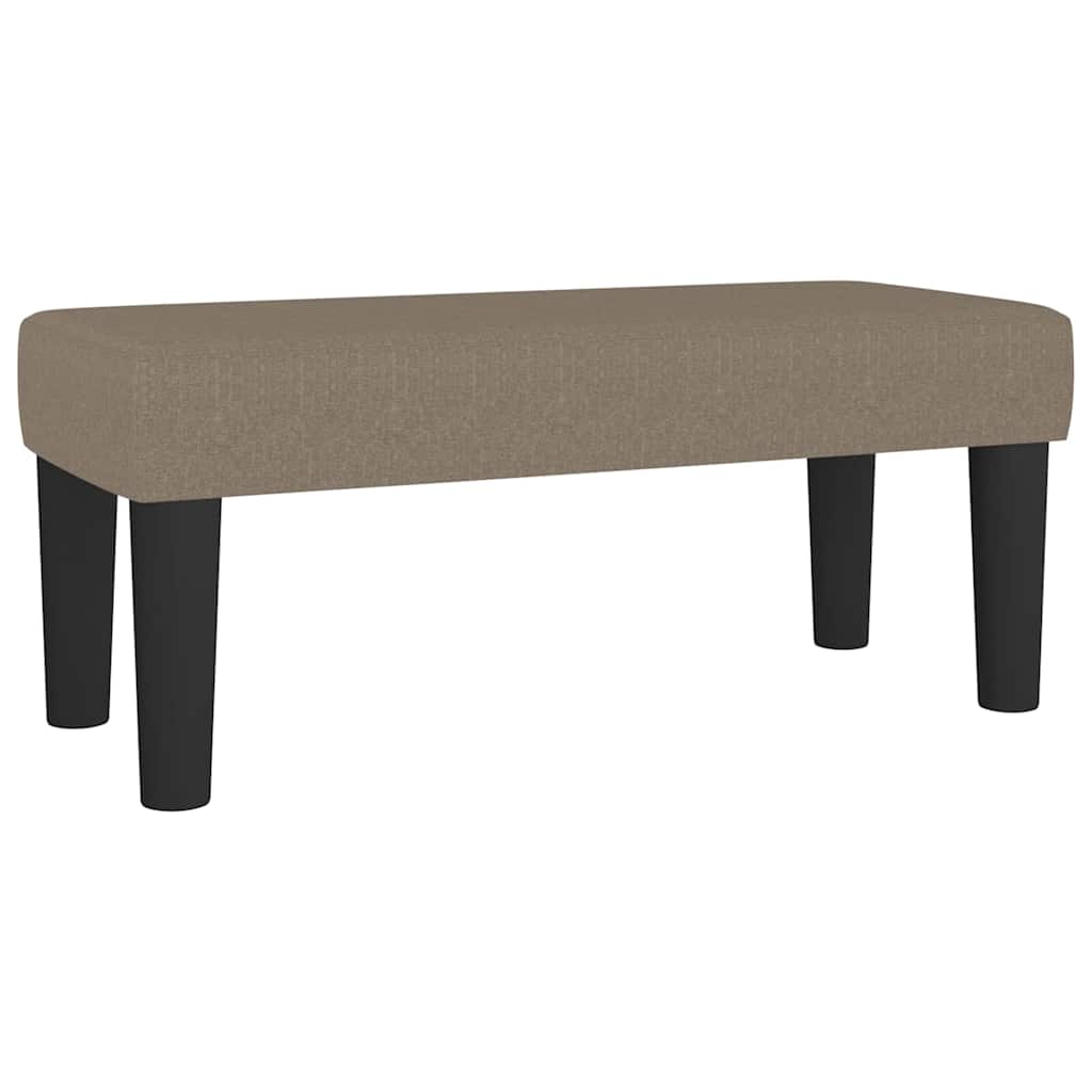 Sitzbank Hellgrau 70x30x30 cm Stoff