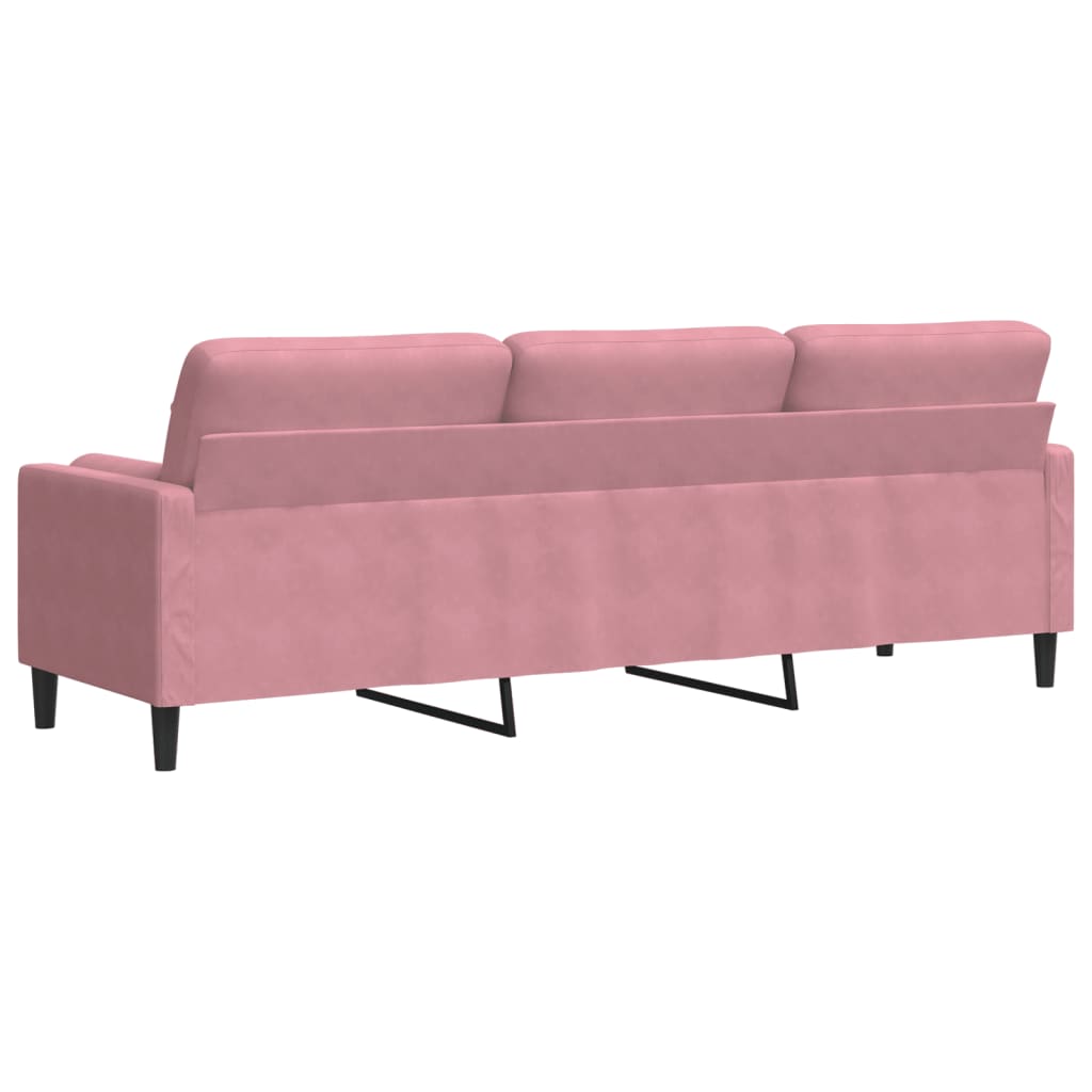 2-Sitzer-Sofa mit Zierkissen Hellgrau 120 cm Samt