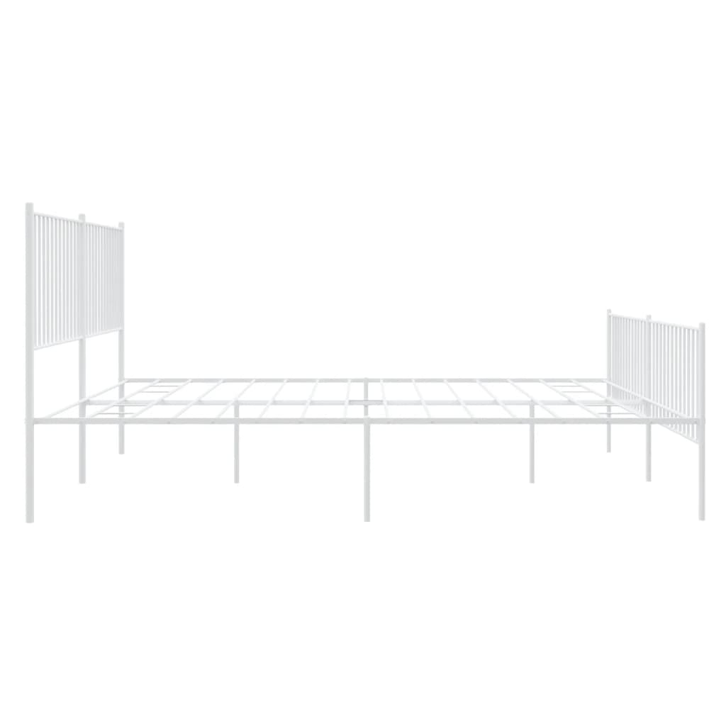 Bettgestell Metall Schwarz 75x190 cm
